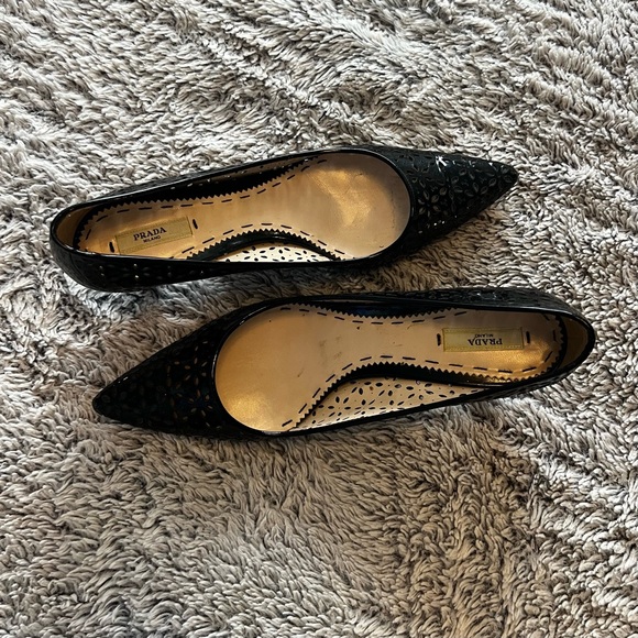 Prada Patent Leather Lasercut Pumps - Picture 7 of 10